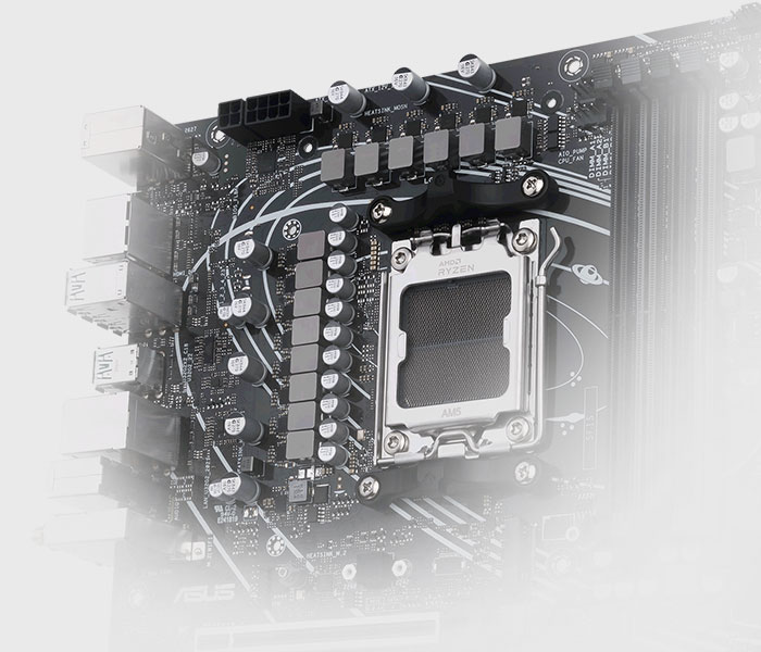 The PRIME B650-PLUS-CSM motherboard features ProCool Connectors. 
